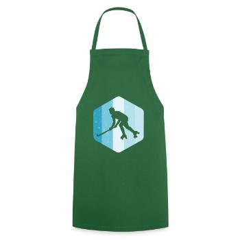 Roll hockey player - Cooking Apron - green - Front - AI Model Male 185 dark (185cm)