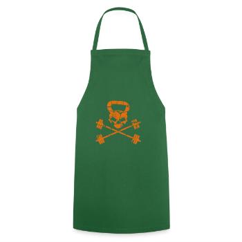Logo Outpost Orange - Tablier de cuisine - vert foncé - Devant - AI Model Male 185 dark (185cm)