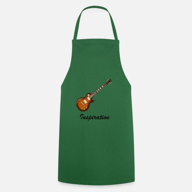 Gitarre Shirt! Geschenk Gibson Idee - Kochschürze - Grün