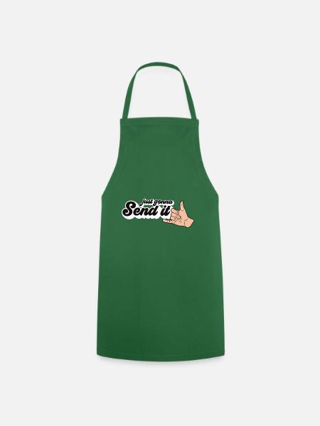 Funny hand signal Shaka MTB gift - Cooking Apron - green
