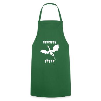 Dragon-2000 Gamer Jeu de rôle Cadeau - Tablier de cuisine - vert foncé - Devant - AI Model Male 185 dark (185cm)