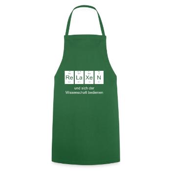 scientifiques Vautours Tableau périodique Don nerd - Tablier de cuisine - vert foncé - Devant - AI Model Male 185 dark (185cm)