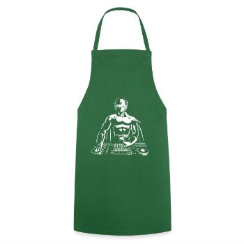 dj - Cooking Apron - green - Front - AI Model Male 185 dark (185cm)