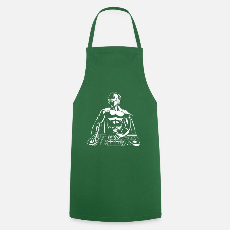 dj - Tablier de cuisine - vert foncé