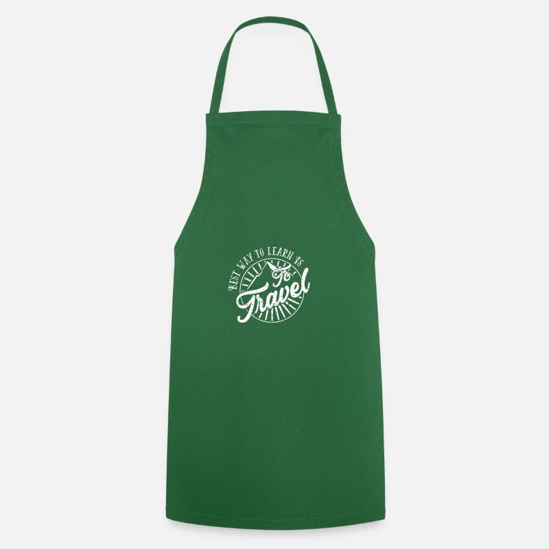 to travel - Cooking Apron - green