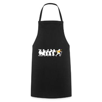 L’Oie d’Or - Tablier de cuisine - noir - Devant - AI Model Male 185 dark (185cm)