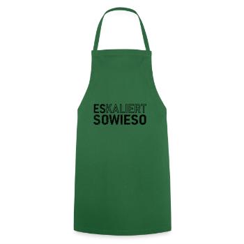 Il échappe quand même - Tablier de cuisine - vert foncé - Devant - AI Model Male 185 dark (185cm)