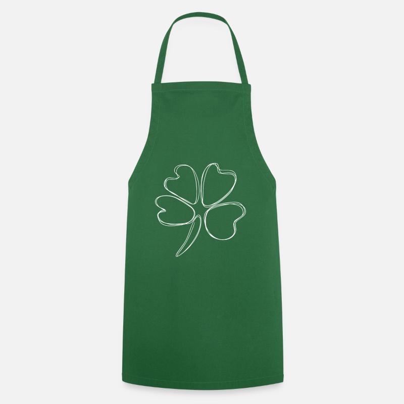 Four-leaf clover - Cooking Apron - green