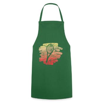 Tennis and tennis - Cooking Apron - green - Front - AI Model Male 185 dark (185cm)