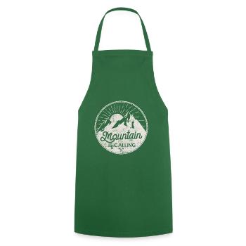 berge mountains spruch outdoor - Kochschürze - Grün - Vorne - AI Model Male 185 dark (185cm)