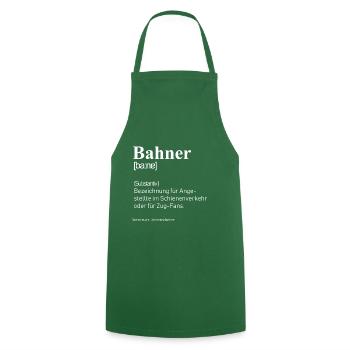 Definition Bahner - Kochschürze - Grün - Vorne - AI Model Male 185 dark (185cm)