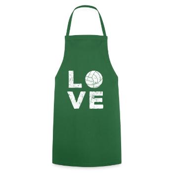 J'adore le volleyball - Tablier de cuisine - vert foncé - Devant - AI Model Male 185 dark (185cm)