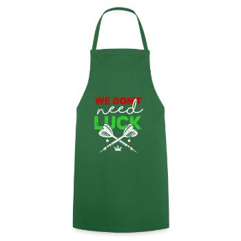 Darts say good luck darts - Cooking Apron - green - Front - AI Model Male 185 dark (185cm)