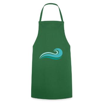 Wave - Cooking Apron - green - Front - AI Model Male 185 dark (185cm)