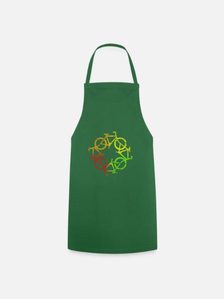 Bicycle Neon red - Cooking Apron - green