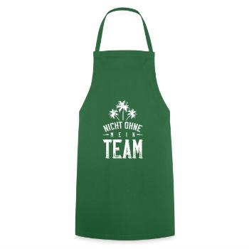 nicht ohne mein team palmen - Kochschürze - Grün - Vorne - AI Model Male 185 dark (185cm)