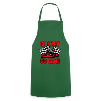 go kart or go home Karting - Cooking Apron - green - Front - AI Model Male 185 dark (185cm)