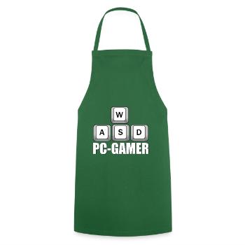 Gamer gaming pc gamer WASD - Kochschürze - Grün - Vorne - AI Model Male 185 dark (185cm)