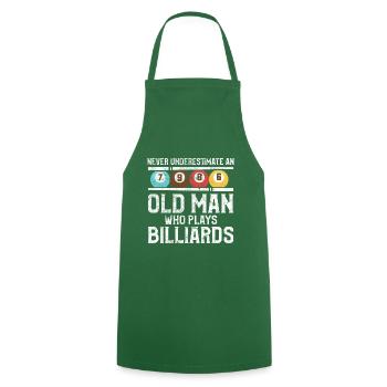Billiard alter mann billiard spruch - Kochschürze - Grün - Vorne - AI Model Male 185 dark (185cm)