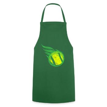 Tennis Fire Ball Tennis Ball - Cooking Apron - green - Front - AI Model Male 185 dark (185cm)