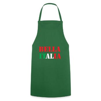 BELLA ITALIA - Kochschürze - Grün - Vorne - AI Model Male 185 dark (185cm)