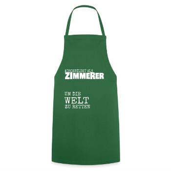 Zimmerer - Kochschürze - Grün - Vorne - AI Model Male 185 dark (185cm)