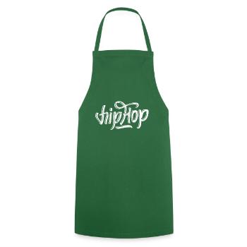 Hip hop music graffiti - Cooking Apron - green - Front - AI Model Male 185 dark (185cm)