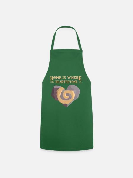 Home is where the hearthstone is - Cooking Apron - green