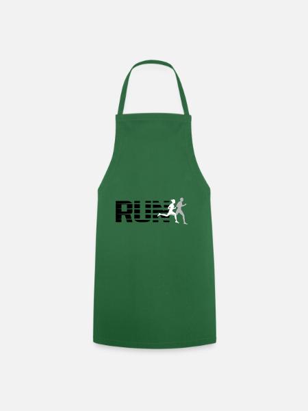Course de sport - Tablier de cuisine - vert foncé