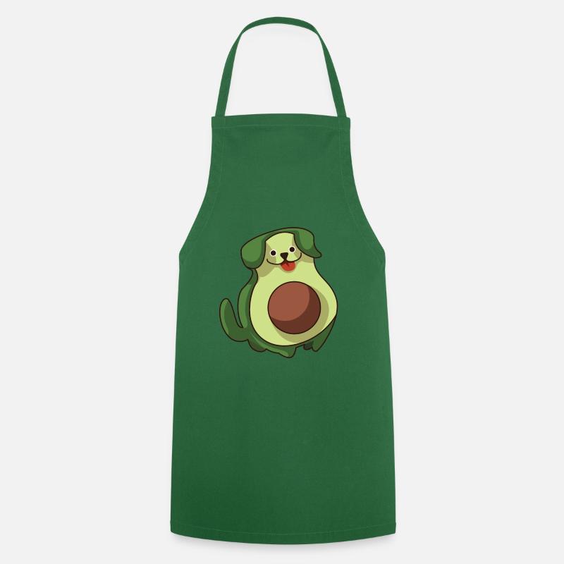 avocado hund lustig - Kochschürze - Grün