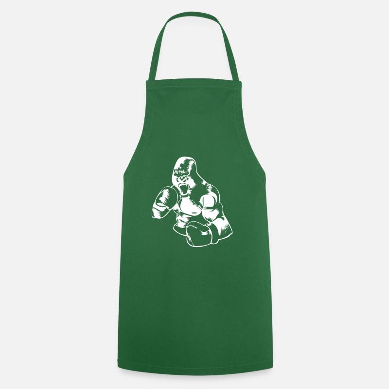 gorilla boxe - Tablier de cuisine - vert foncé