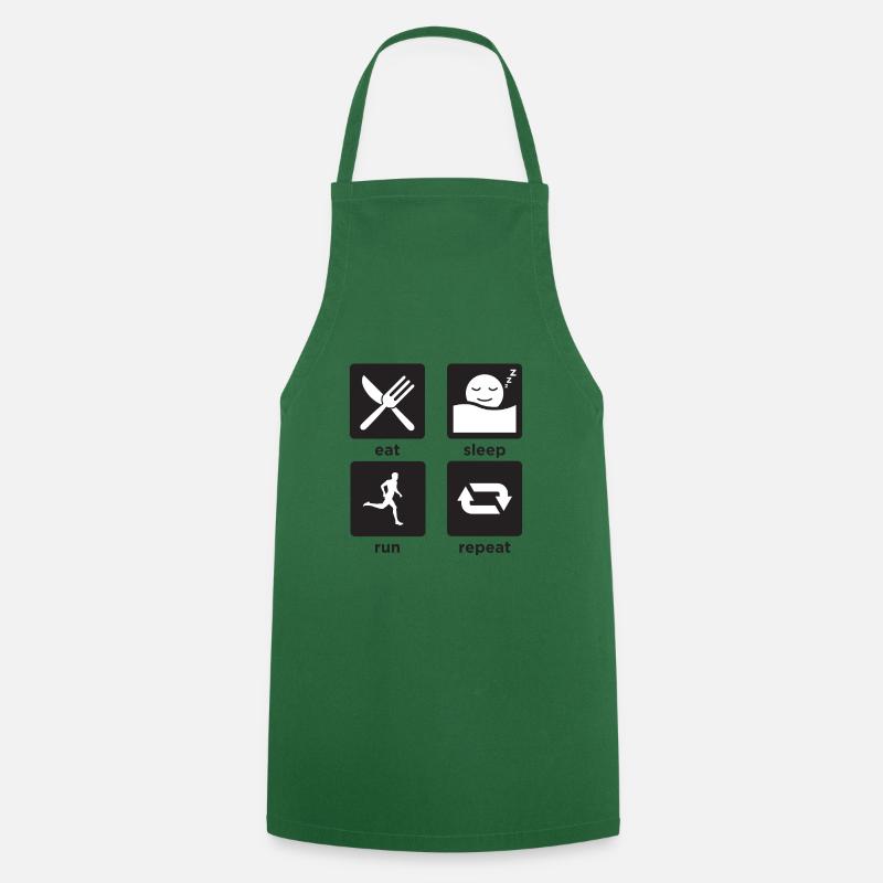 Run Run Run - Tablier de cuisine - vert foncé