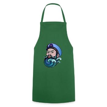 sailor - Cooking Apron - green - Front - AI Model Male 185 dark (185cm)