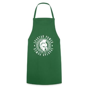 entraînement de gym power spartiate - Tablier de cuisine - vert foncé - Devant - AI Model Male 185 dark (185cm)