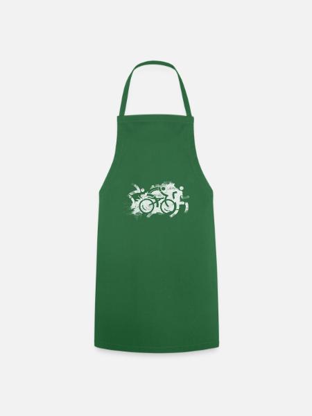 Triathlon icons - Cooking Apron - green
