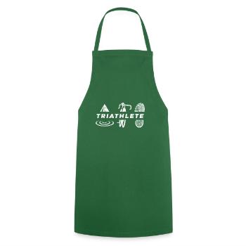 Triathlon swim cycling race - Cooking Apron - green - Front - AI Model Male 185 dark (185cm)