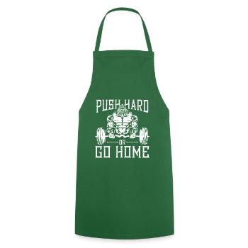 gorilla fitness gym motivation spruch bodybuilding - Cooking Apron - green - Front - AI Model Male 185 dark (185cm)