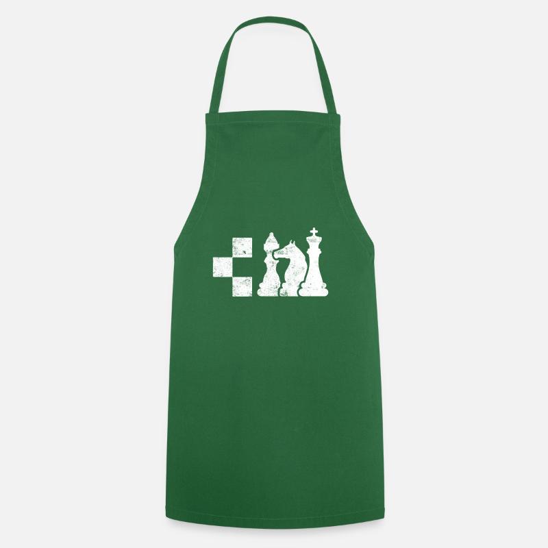 Echecs Echecs - Tablier de cuisine - vert foncé