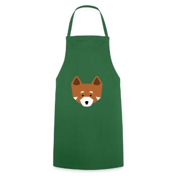Animaux Rouge Renard Mignons Enfants Nature Zoo Idée Cadeau - Tablier de cuisine - vert foncé - Devant - AI Model Male 185 dark (185cm)