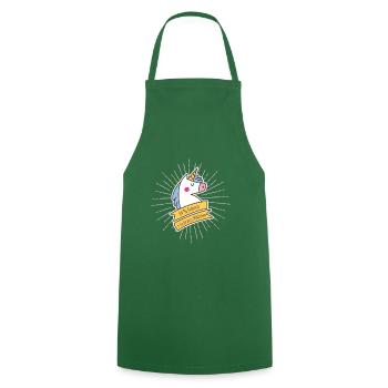 Unicorn Braves girl - Cooking Apron - green - Front - AI Model Male 185 dark (185cm)