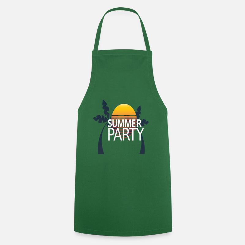 Fête d'été - Tablier de cuisine - vert foncé