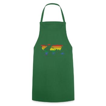 world of diversity - Cooking Apron - green - Front - AI Model Male 185 dark (185cm)