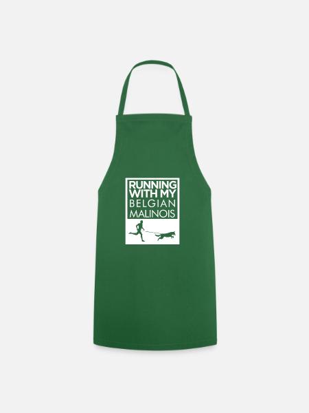 Maillot de course malinois - Tablier de cuisine - vert foncé