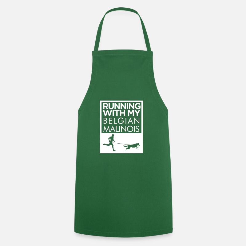 Maillot de course malinois - Tablier de cuisine - vert foncé