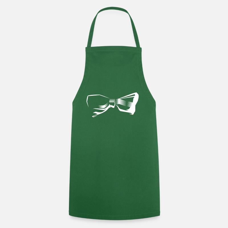 noeud papillon - Tablier de cuisine - vert foncé