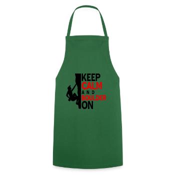 Bouldering - Cooking Apron - green - Front - AI Model Male 185 dark (185cm)