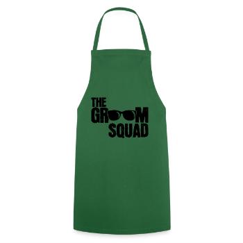 Groom Squad Bachelor Party - Cooking Apron - green - Front - AI Model Male 185 dark (185cm)