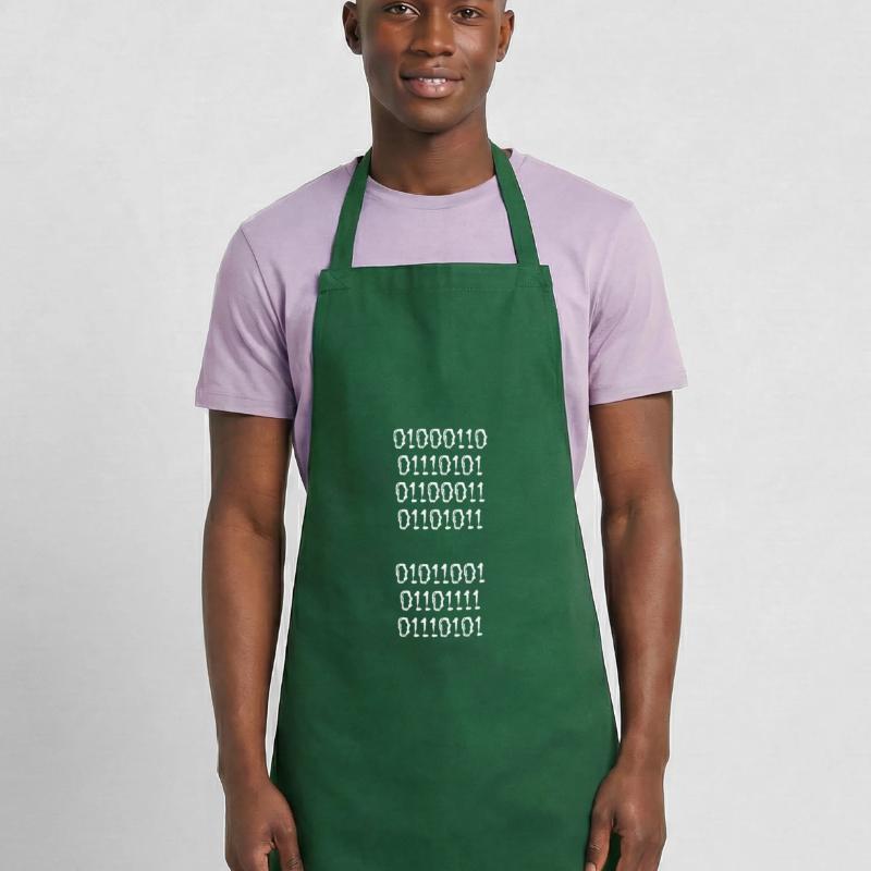 binary code Cooking Apron