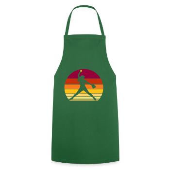 Baseball softball sport - Cooking Apron - green - Front - AI Model Male 185 dark (185cm)