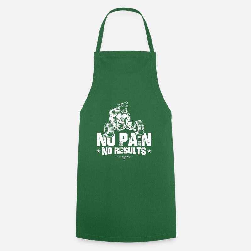 wolf pain results workout - Cooking Apron - green
